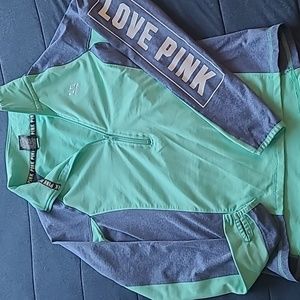 PINK VICTORIA'S SECRET ULTIMATE TRACK JACKET SIZE XS